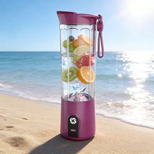 Licuadora Inalámbrica de Alta Resistencia con Batería de 2000 mAh, Recargable por USB con un Solo Botón, Libre de BPA, a Prueba de Fugas, 550 ml, 6 Cuchillas, Modo Turbo, para Hielo - Product Image 4