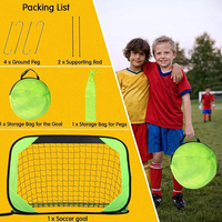 Hersteller OEM Fußballnetz Hinterhof-Tor mit Tragetasche Pop-up Kinder-Trainingsset für Innen und Außen