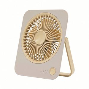 Ventilateur de bureau portable ultra-fin rechargeable par USB, 3 vitesses, pour le bureau, la maison, les voyages, ensemble cadeau personnel - Product Image 3