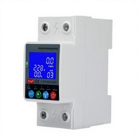 Interruptor de circuito inteligente WiFi de doble corte, monofásico, 2kVA 63A 220V, con protector de voltaje ajustable y protección contra fugas a tierra