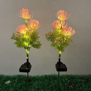 Luci LED da Giardino Impermeabili per Esterni, Lanterne a Forma di Fiore Alimentate a Energia Solare, Atmosfera da Giardino IP65, Alimentazione AC, Acciaio Inossidabile - Product Image 6