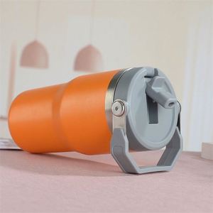 <b>Double</b> <b>Wall</b> Vacuum Stainless Steel Drink <b>Cup</b> with Easy Grip Handle, 20oz Travel Tumbler for <b>Coffee</b> Water and Tea - Product Image 3