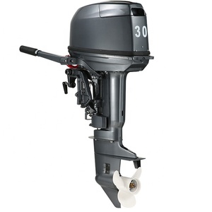 Moteur hors-bord essence 30 CV à 2 temps refroidi par eau, démarrage manuel, état neuf - Offre Spéciale - Product Image 1