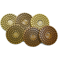 Plaque de polissage ronde en granit russe de 8 pouces, nouvelle forme, disque de meulage en résine, tampons de polissage et de lustrage pour machines automobiles, personnalisables OEM