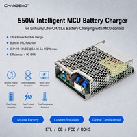 Chargeur de batterie intelligent 550W au lithium LifePO4 et au plomb-acide, contrôle MCU, 12-60V 5A-35A, chargeur de batterie Li-ion LifePO4 550W