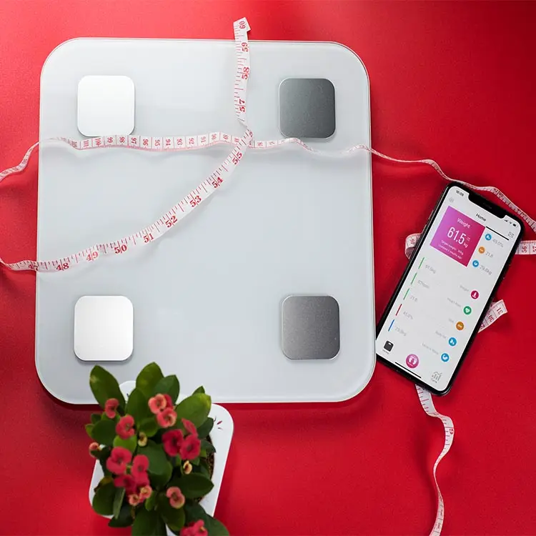 Xiaomi-báscula digital Original Mi Body Composition Scale 2, báscula para medir la grasa corporal, índice de masa corporal, frecuencia muscular, Fitness para el hogar