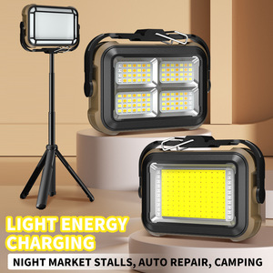 Luz de trabajo Cob con gancho magnético tipo C, luz de camping recargable, batería LED integrada de 3600mAh, uso en exteriores - Product Image 4