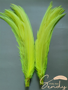 Nhuộm Đen Gà lôi Lông Negro Plumas De Faisan 75Cm Dài Bạc Gà lôi Lông Nhuộm Lông Cho Lễ Hội - Product Image 3