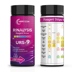 Bandelettes de test <span class=keywords><strong>urinaire</strong></span> en gros à 9 paramètres : <span class=keywords><strong>Glucose</strong></span>, Cétones, Bilirubine, Leucocytes, Nitrites, Protéines - Product Image 3