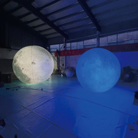 Ballons décoratifs gonflables du système solaire : Mars, Vénus, Saturne, Mercure, Lune, Terre avec lumière