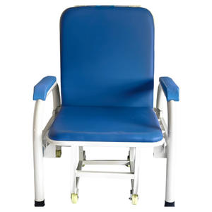 Chaise d'accompagnement d'hôpital portable et épaissie, sans installation requise, pour s'asseoir ou s'allonger, indispensable pour les pauses déjeuner - Product Image 1