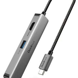 4K 60Hz HDMI USB USB-C 5Gbps SD/mikro 3.0 tip C Hub ile 1 USB kart okuyucu Dongle Hub Dockteck 5