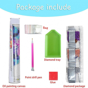 ชุดภาพวาดติดเพชรแบบเต็มภาพด้วยมือแบบทำมือ5D ประดับด้วยเพชรสำหรับตกแต่งบ้าน - Product Image 5