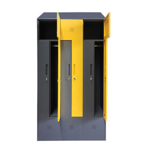 Casier <span class=keywords><strong>armoire</strong></span> moderne en acier personnalisé avec porte en L en plastique peu encombrant <span class=keywords><strong>toit</strong></span> incliné conception surface de revêtement en poudre pour utilisation dans la salle de sport - Product Image 2
