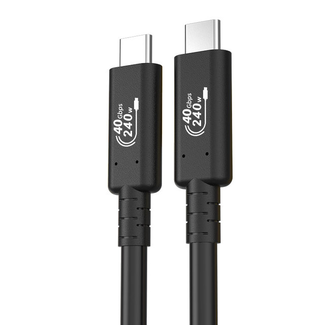 USB4 Type-C PD 240W 1M Flash 40Gbps for PVC Jacket Charging Cable for iPhone 15/15 Pro/15 Pro Max Projector