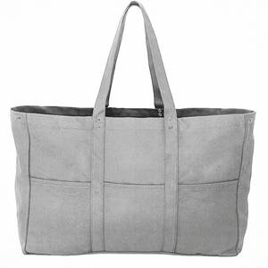In Stock <b>Large</b> Capacity <b>Plain</b> Tote Bag Cotton <b>Canvas</b> Tote Bag <b>Canvas</b> With Zipper - Product Image 2