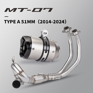 Tuyau d'échappement de moto Système d'échappement complet pour MT07 TRACER <span class=keywords><strong>XSR</strong></span> <span class=keywords><strong>700</strong></span> FZ-07 2015 - 2024 Échappement MT-07 - Product Image 2