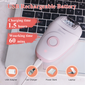 Épilateur 3 en 1 Hatteker, nouvelle machine d'épilation indolore, soin de la peau pour femmes, outils de rasage pour femmes, épilateur électrique - Product Image 6