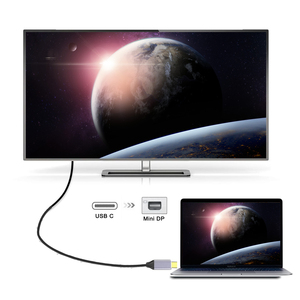 4K 60Hz <span class=keywords><strong>USB</strong></span> tipo <span class=keywords><strong>C</strong></span> pantalla Puerto DP adaptador Cable 1,8 m PVC <span class=keywords><strong>USB</strong></span> <span class=keywords><strong>C</strong></span> <span class=keywords><strong>Mini</strong></span> DP Convertidor para pantalla de portátil Monitor REPRODUCTOR DE DVD - Product Image 5