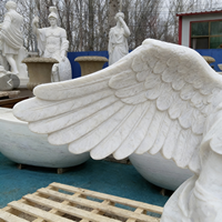 Angel God Marble Sculpture Natural Stone Modern Design for Indoor/Outdoor Use Garden Application