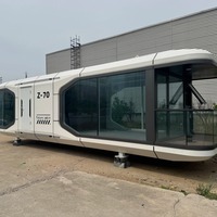 Luban Cabin Maison capsule en acier préfabriquée exclusive Maison à bulles pour les hôtels et les amateurs de maison