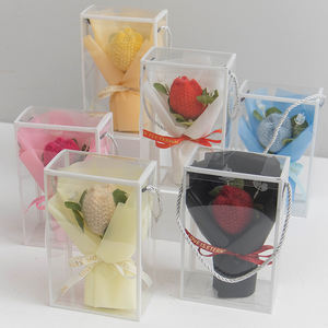 باقة زهور اصطناعية جديدة مصنوعة يدويًا من الزهور المحبوكة عباد الشمس بطاقة تحية باقة عيد الحب عيد الأم - Product Image 5