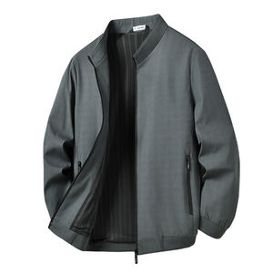 Blouson d'hiver homme 2025 – Nouvelle version coréenne, coupe slim, couleur unie, style aviateur, confortable, chaud, respirant, long et tendance - Product Image 2