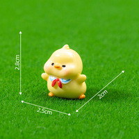 Miniatur Bebek Musim Panas Hewan Resin Kecil Figur Bebek untuk Ornamen Lanskap Taman DIY Dekorasi Pot