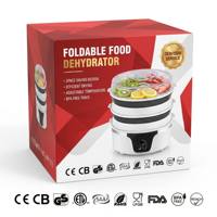 Déshydrateur alimentaire pliable OEM ODM, déshydrateur de fruits empilable multi-niveaux, certifié FDA LFGB