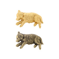 Poignée en laiton Golden Retriever mignonne, crochet de tirage pour armoire, pour la maison
