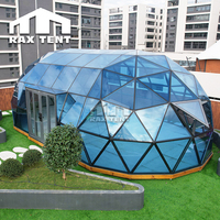 RAXTENT Maison dôme en verre en forme de capsule pour camping Resorts avec vue panoramique sur les étoiles
