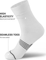 Chaussettes de sport à compression personnalisées pour hommes et femmes, chaussettes de course rembourrées, vente en gros OEM