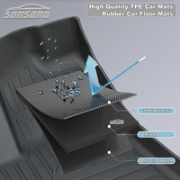 SONSANG, alfombrilla de goma personalizada para coche, alfombrilla 3D TPE para coche, alfombrillas para pie para 2012 2013 2014 2015 2016 2017 2018, alfombrilla para coche Ford Focus