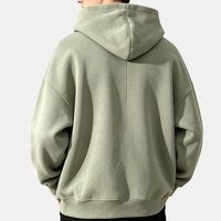 Sweat-shirts pour hommes avec logo personnalisé, impression 3D en relief, coupe ample, en molleton épais, coupe carrée, épaules tombantes, grandes tailles