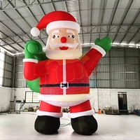 Personnage de dessin animé de Père Noël géant 3M 4M 5M pour extérieur gonflable et imperméable pour décorations de fête