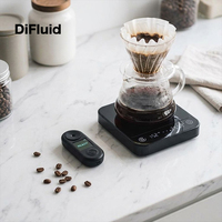 Medidor de TDS para Café DiFluid BCS, Refractómetro, Báscula Inteligente Ti Combo con Temporizador de Flujo para Cafeterías, Academias de Formación