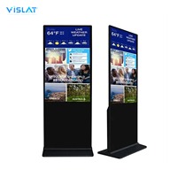 Affichage numérique mobile Vislat, publicité LCD/LED 32/43/55 pouces, écran tactile tout-en-un, affichage compact sur pied, affichage de table