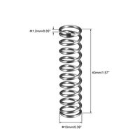 Ressorts de compression en acier galvanisé pour commande en gros, diamètre du fil résistant à la corrosion, conception cylindrique pour la fabrication