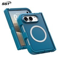 Nouvelle coque de téléphone magnétique à double axe, protection antichoc, anti-transpiration, design sportif, PC+TPE pour iPhone Duo