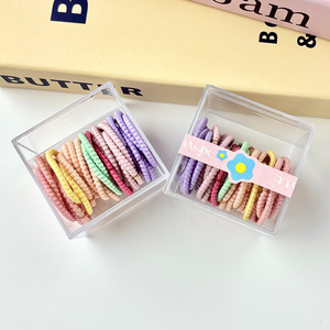 Attaches pour cheveux de bébé colorées, haute élasticité, couleurs bonbon, pour filles, usage quotidien, design géométrique, origine Yiwu - Product Image 4