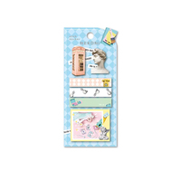 Bloc-notes adhésif réutilisable en papier épais avec motif imprimé mignon, papeterie de bureau, nouveau produit personnalisé