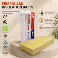 Laine de verre UET North America certifiée UL723 non inflammable R11 R13 R15 3,5 pouces avec cadre métallique pour isolation des bâtiments