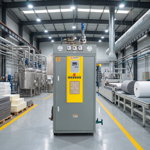 Générateur de vapeur vertical compact avec contrôle PLC PID, <span class=keywords><strong>chaudière</strong></span> à vapeur électrique 300 kg/h pour ligne de production de mousse EPE PU, Alger - Product Image 3