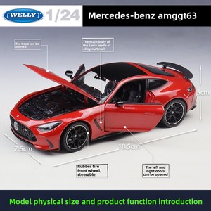 <span class=keywords><strong>Welly</strong></span> 1:24 AMG GT 63 Modellino Auto in Metallo Pressofuso con Porte Apribili - in Metallo per Collezionisti, Esposizione, Regalo - Product Image 3
