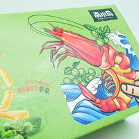 Boîte rectangulaire auto-élevante en carton ivoire écologique personnalisée, de qualité alimentaire, avec impression offset UV, gaufrage et finition mate