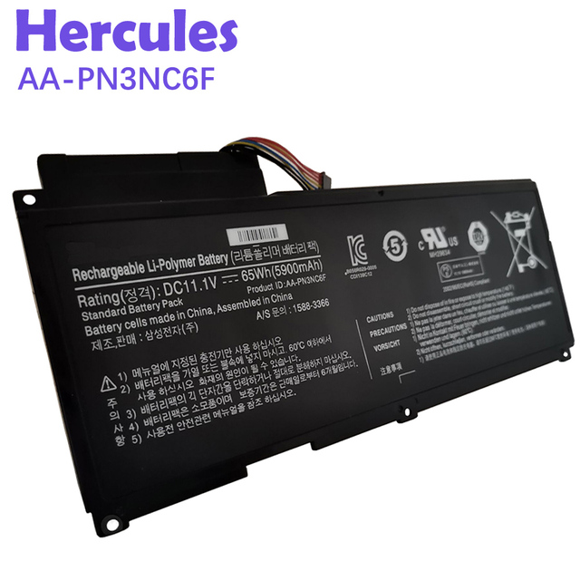 AA-PN3NC6F AA-PN3VC6B 11.1V 5500mAh 6cell Rechargeable Original Laptop Li-ion Battery for Samsung QX310-S02 Q510 NP-QX510H