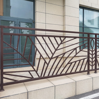 Ensemble de balustrades et mains courantes en aluminium de 6 pieds, luxe, écologique, thermolaqué pour escaliers extérieurs, balcons et sécurité de jardin