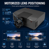 Projecteur laser pour grandes surfaces de 20 000 lumens avec correction géométrique par fusion des images et installation à 360 degrés