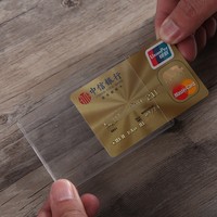 Pochettes en vinyle pour cartes de crédit en PVC, plastique souple personnalisé bon marché