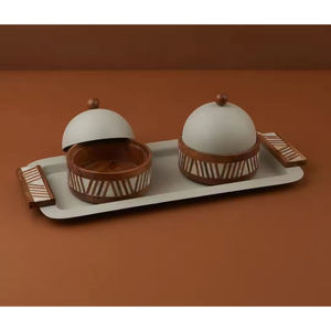 Bandeja de Servicio para Aperitivos y Café, Diseño Elegante, Decorativa, para Fiestas, Hogar, Restaurante, Hotel, Superventas - Product Image 2